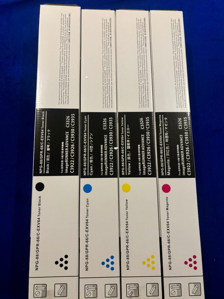 "Compatible NPG-88 Toner Cartridge Set for Canon Printers - 4 Colors (Black, Cyan, Magenta, Yellow)"